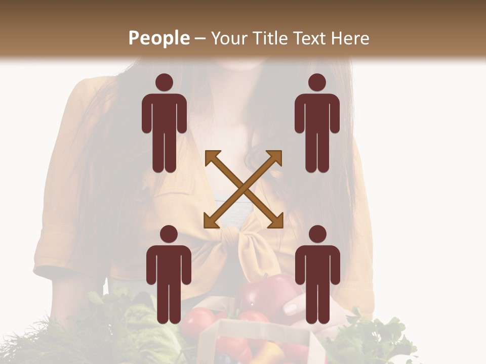 Vegetable Bag Young PowerPoint Template