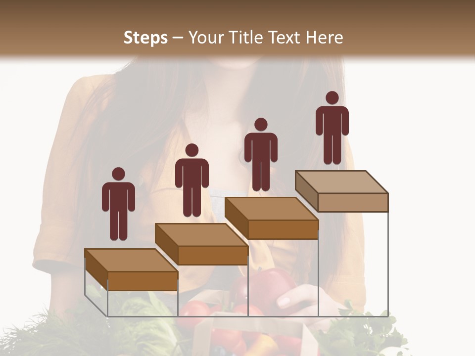 Vegetable Bag Young PowerPoint Template