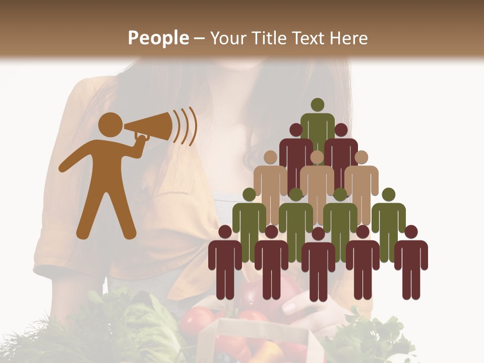 Vegetable Bag Young PowerPoint Template