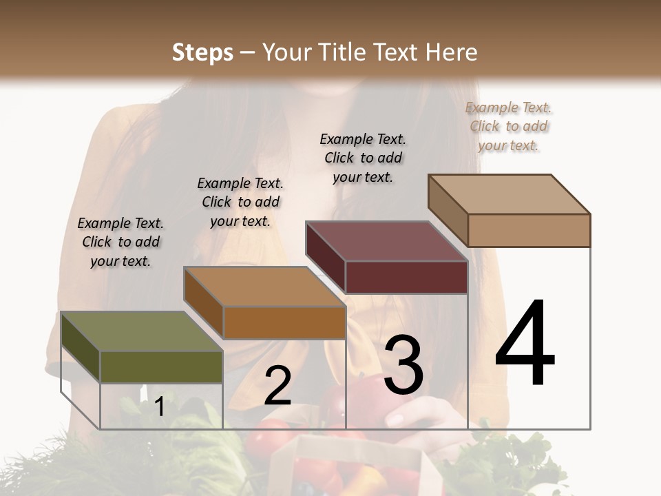 Vegetable Bag Young PowerPoint Template