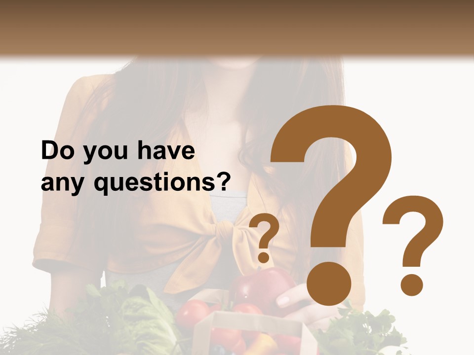 Vegetable Bag Young PowerPoint Template