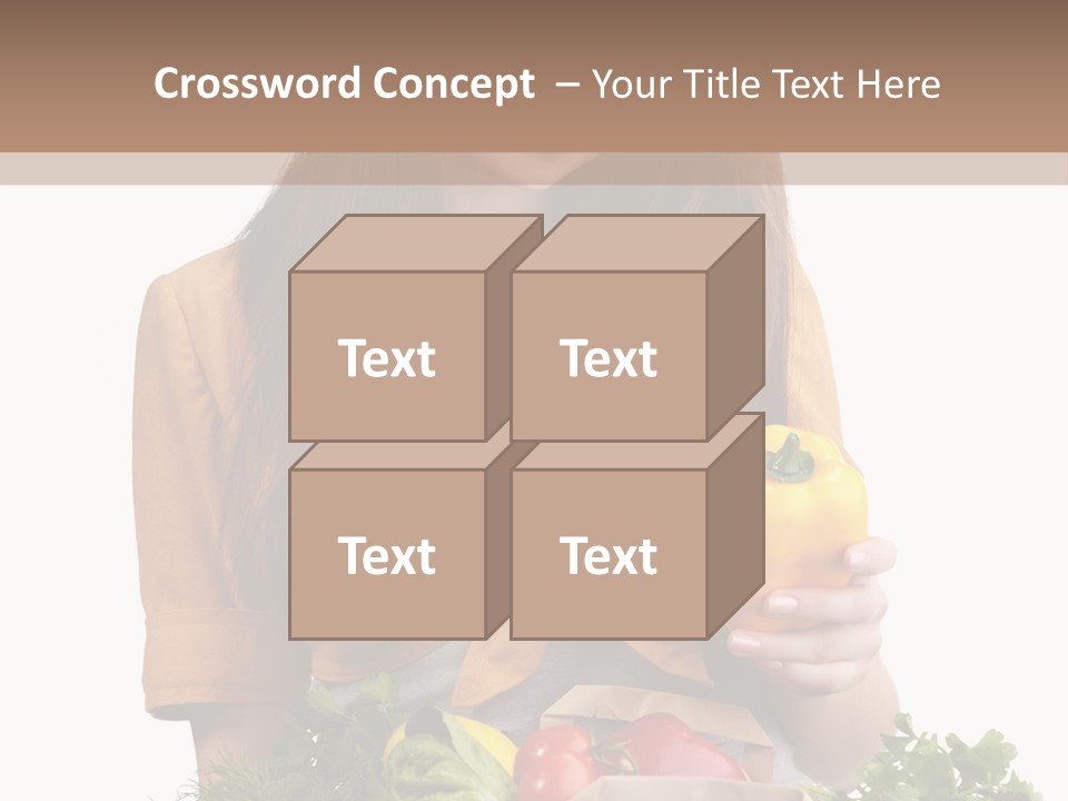Isolated Paper Female PowerPoint Template