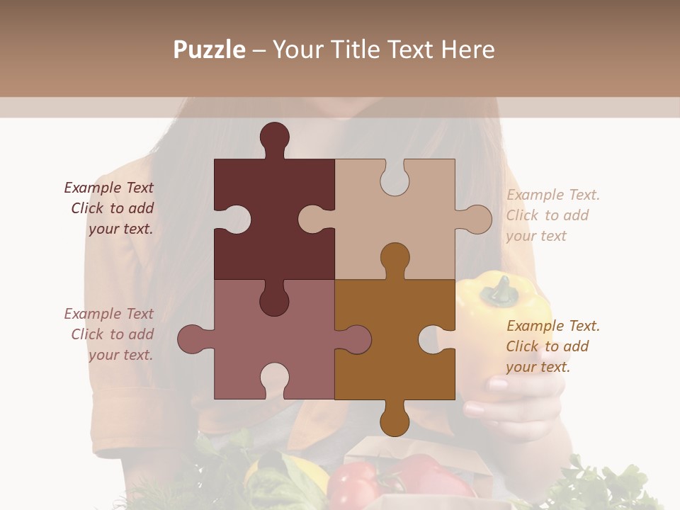 Isolated Paper Female PowerPoint Template