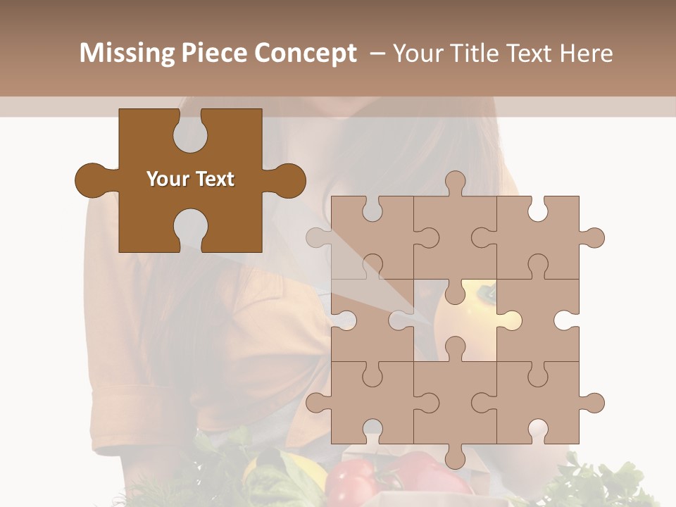 Isolated Paper Female PowerPoint Template