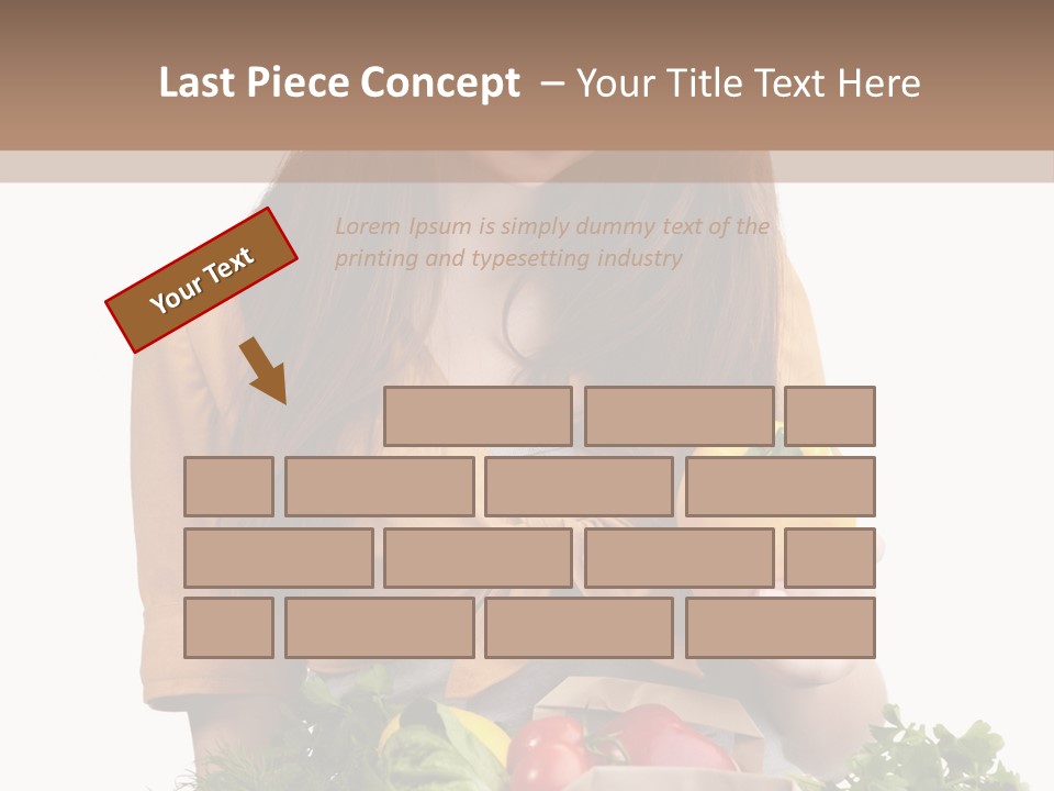 Isolated Paper Female PowerPoint Template