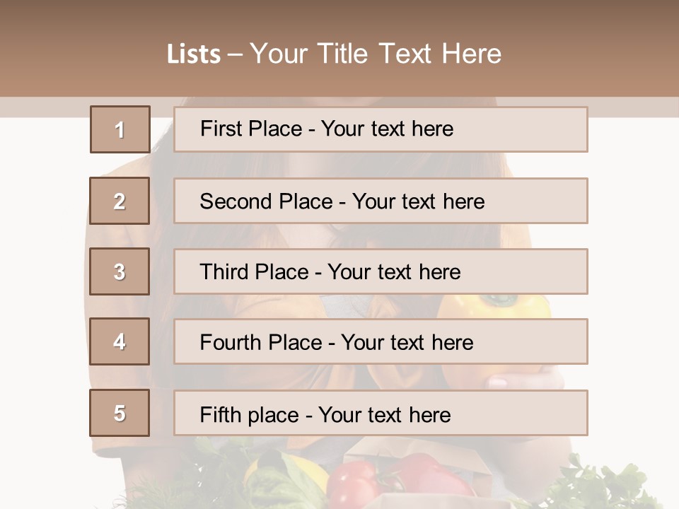 Isolated Paper Female PowerPoint Template