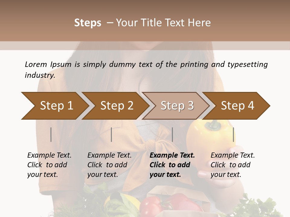 Isolated Paper Female PowerPoint Template