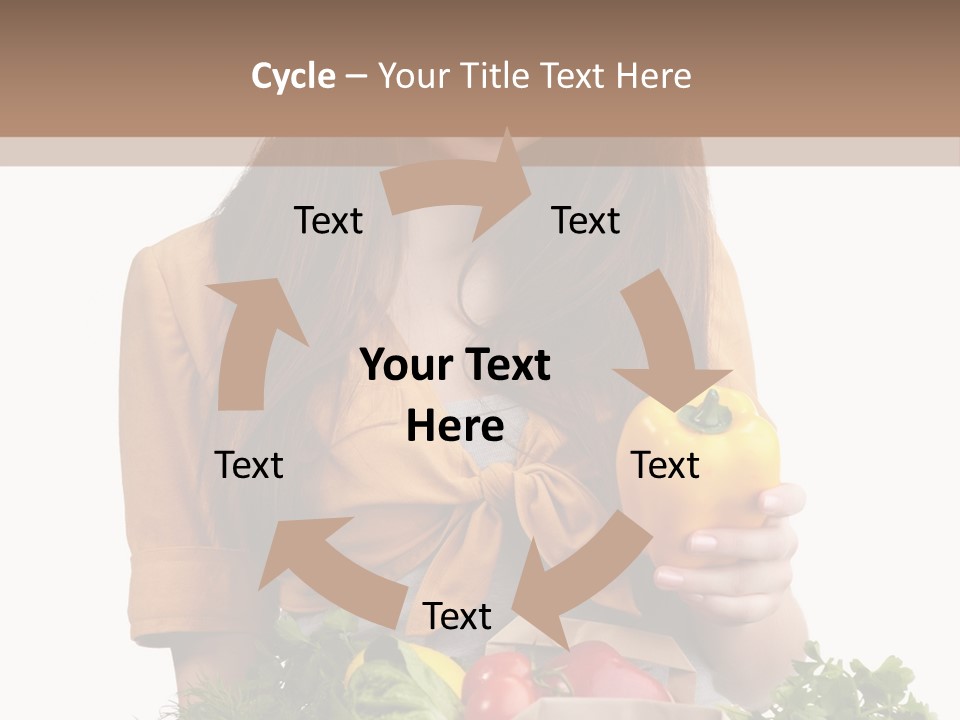 Isolated Paper Female PowerPoint Template