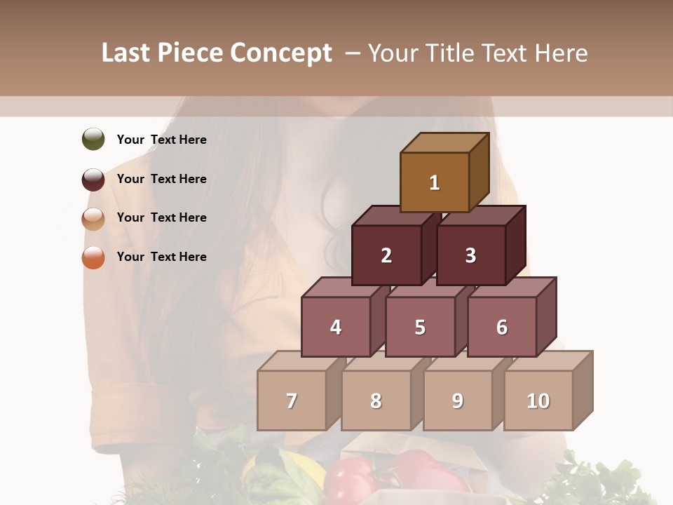 Isolated Paper Female PowerPoint Template