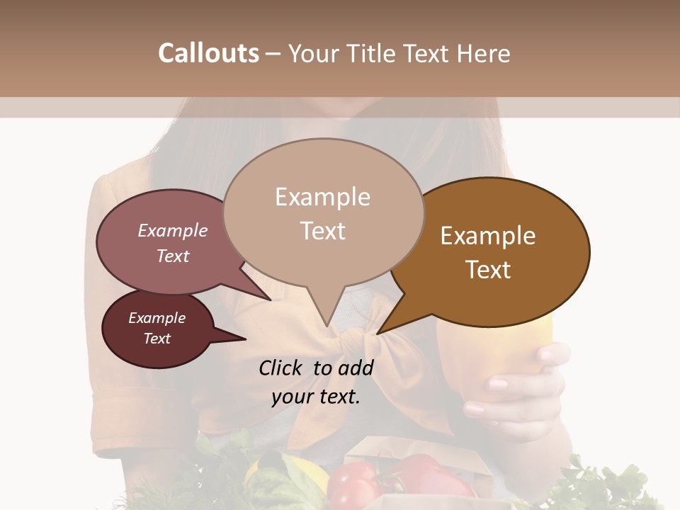 Isolated Paper Female PowerPoint Template