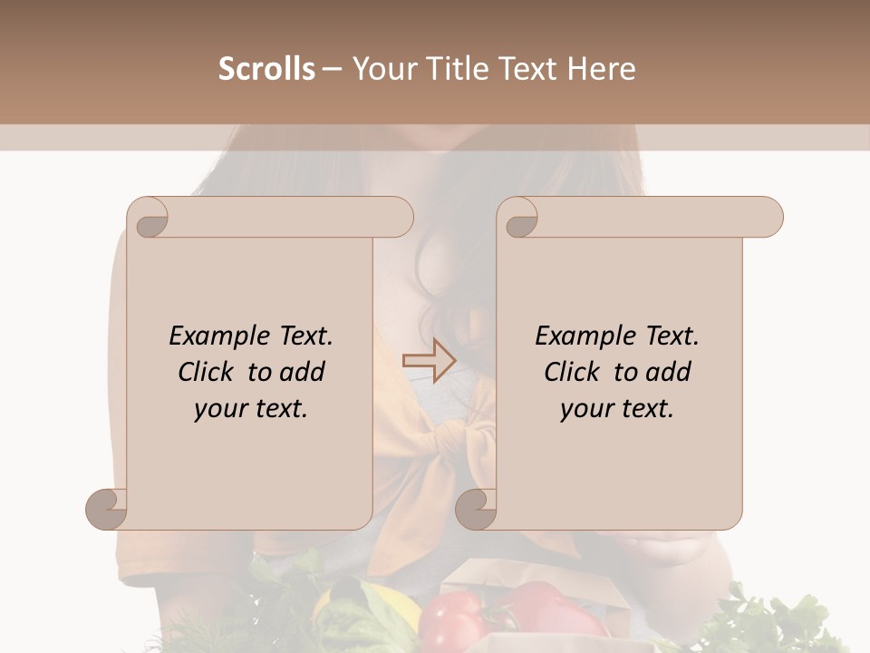 Isolated Paper Female PowerPoint Template