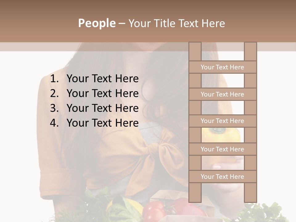 Isolated Paper Female PowerPoint Template