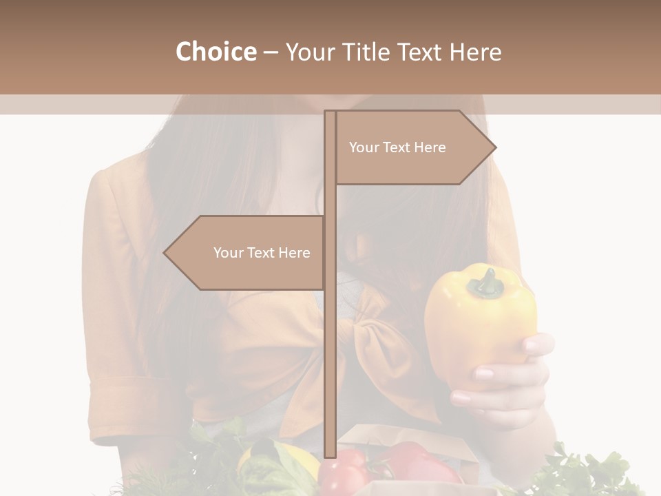 Isolated Paper Female PowerPoint Template