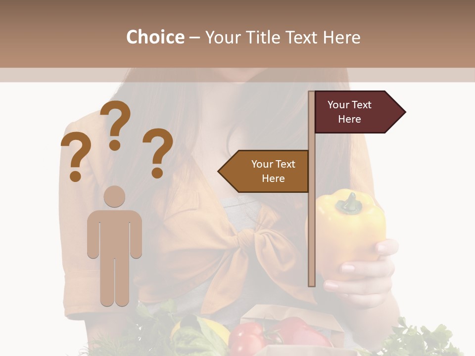 Isolated Paper Female PowerPoint Template