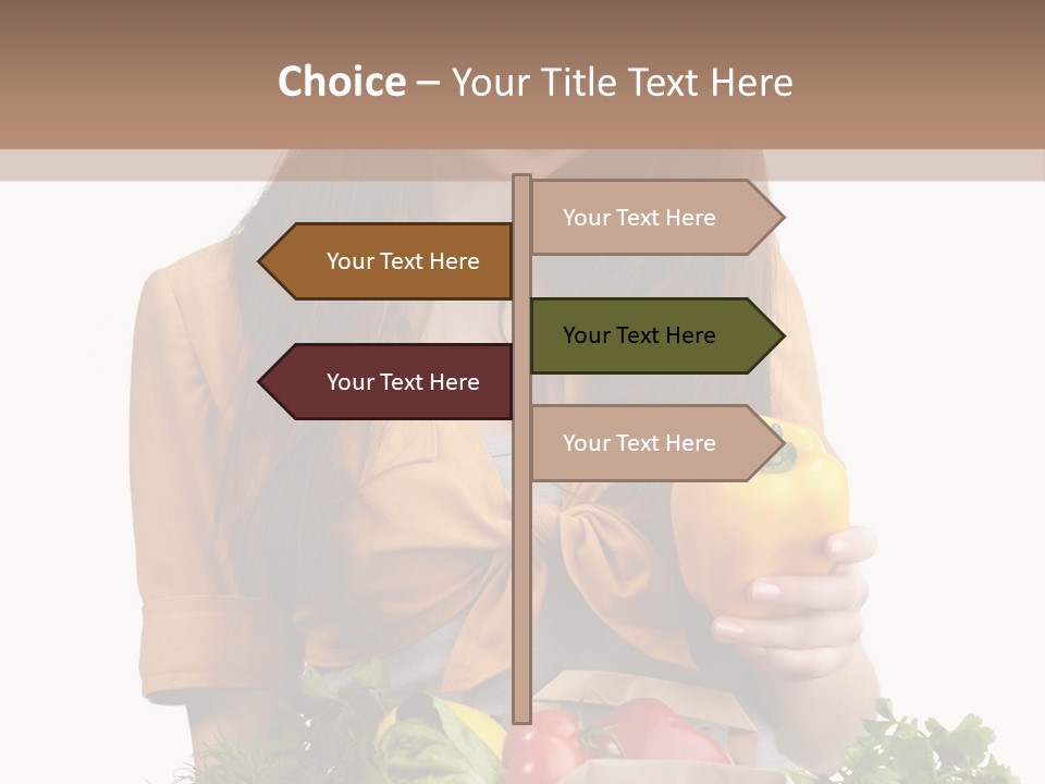 Isolated Paper Female PowerPoint Template