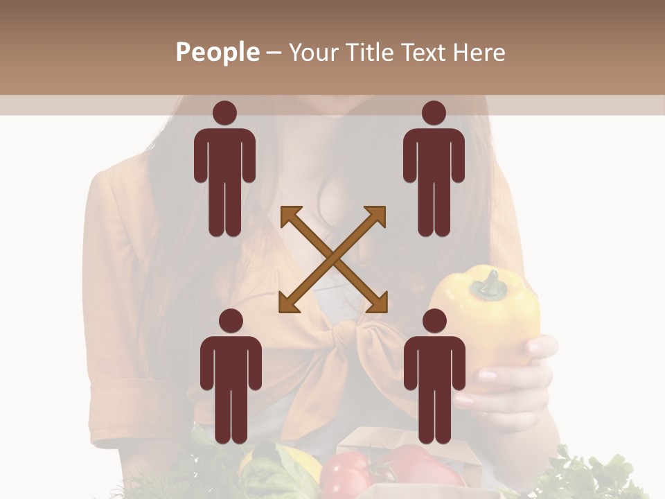 Isolated Paper Female PowerPoint Template