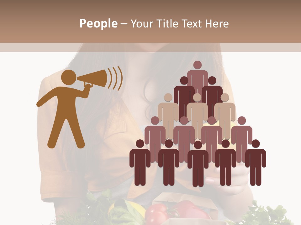 Isolated Paper Female PowerPoint Template