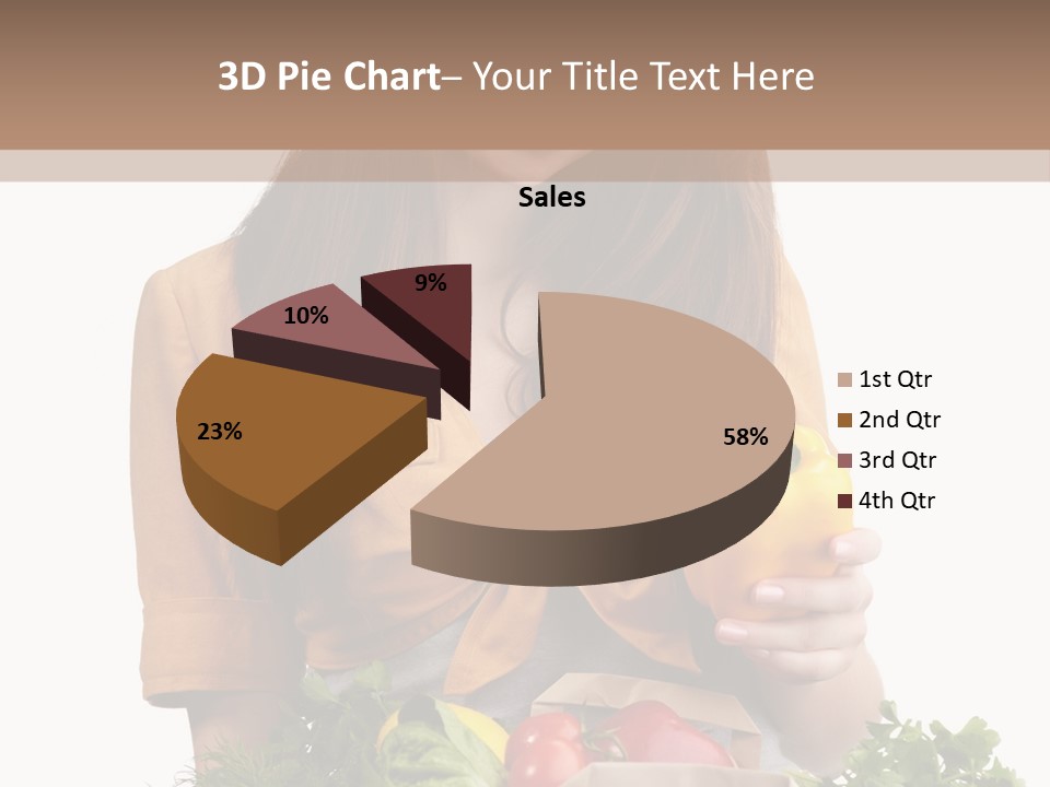 Isolated Paper Female PowerPoint Template