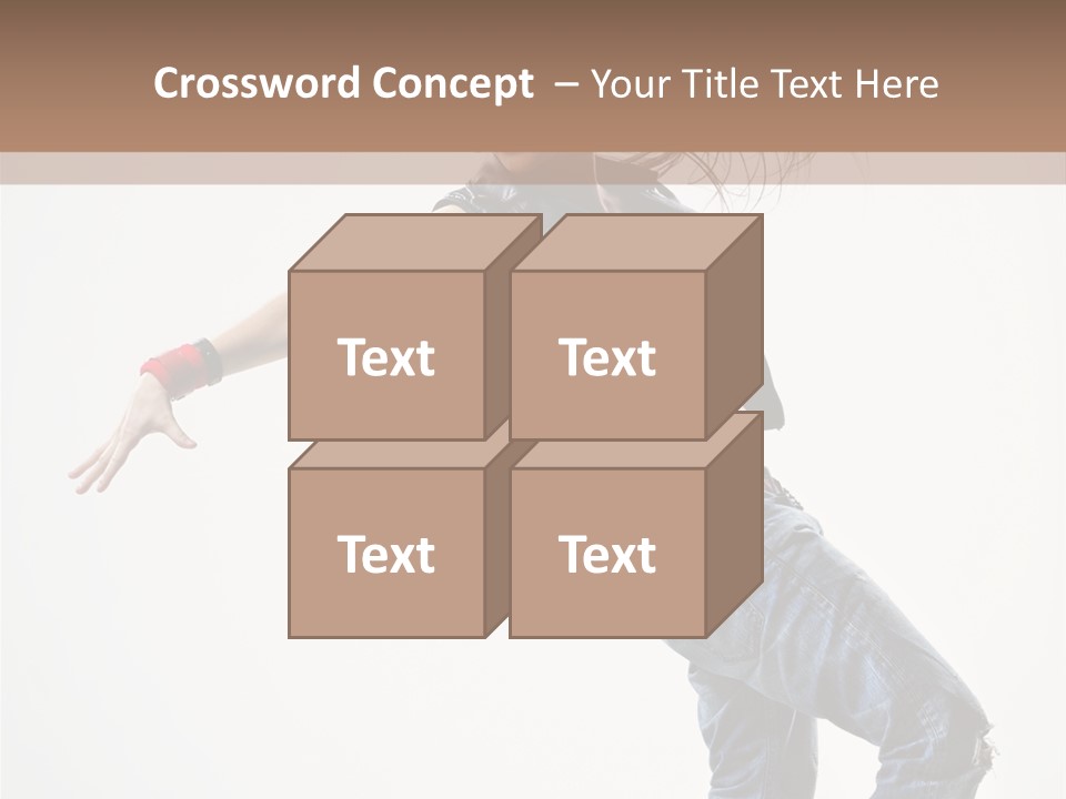 Action Human Breakdance PowerPoint Template