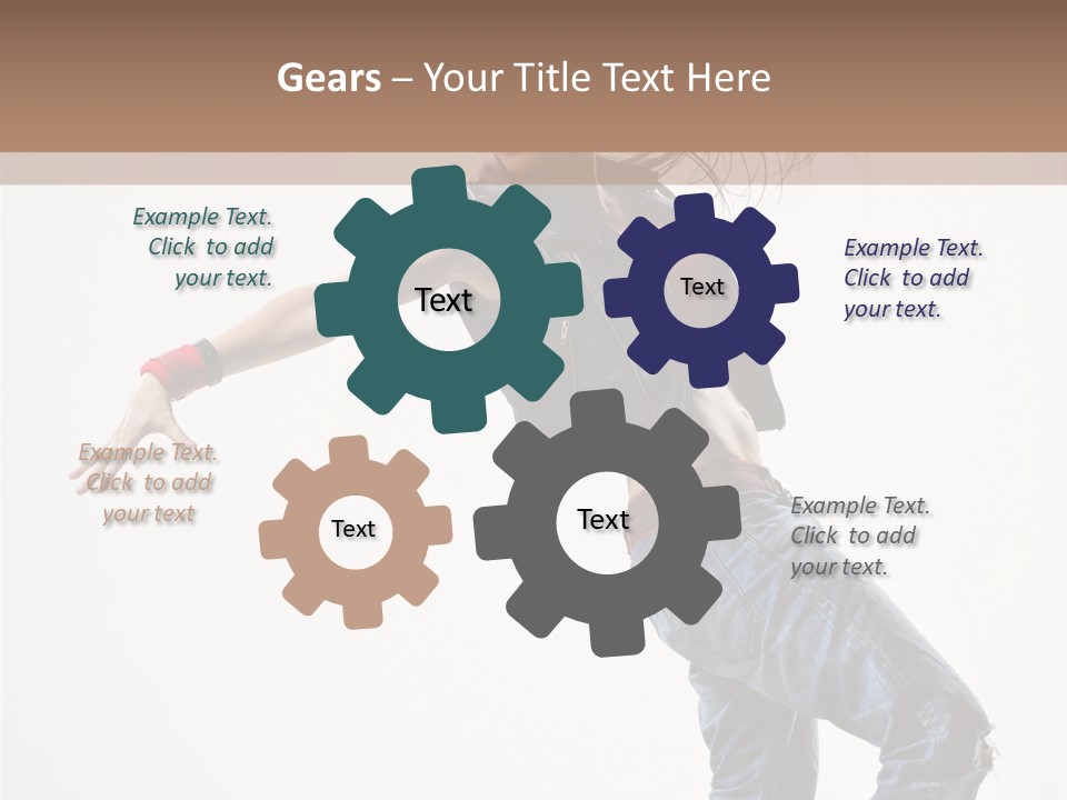 Action Human Breakdance PowerPoint Template