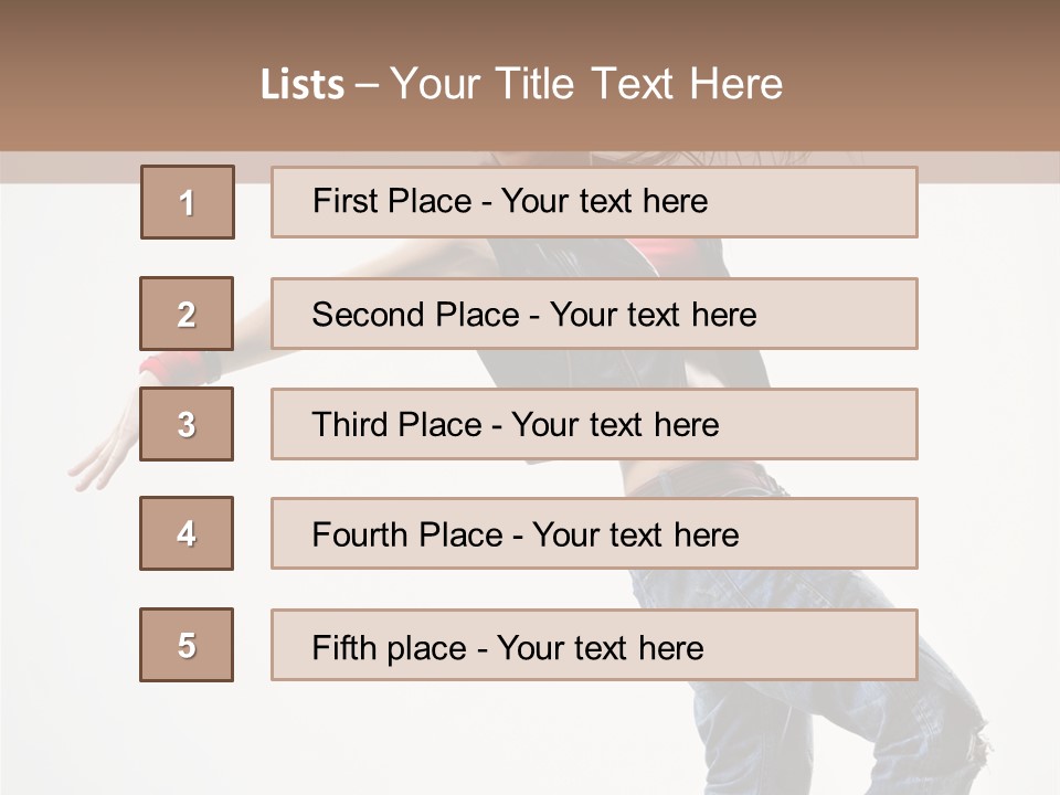 Action Human Breakdance PowerPoint Template