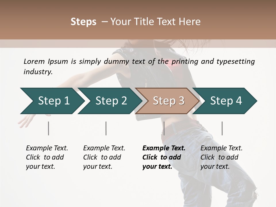 Action Human Breakdance PowerPoint Template