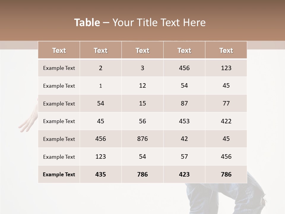 Action Human Breakdance PowerPoint Template