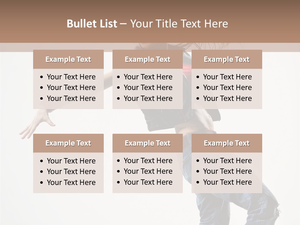 Action Human Breakdance PowerPoint Template