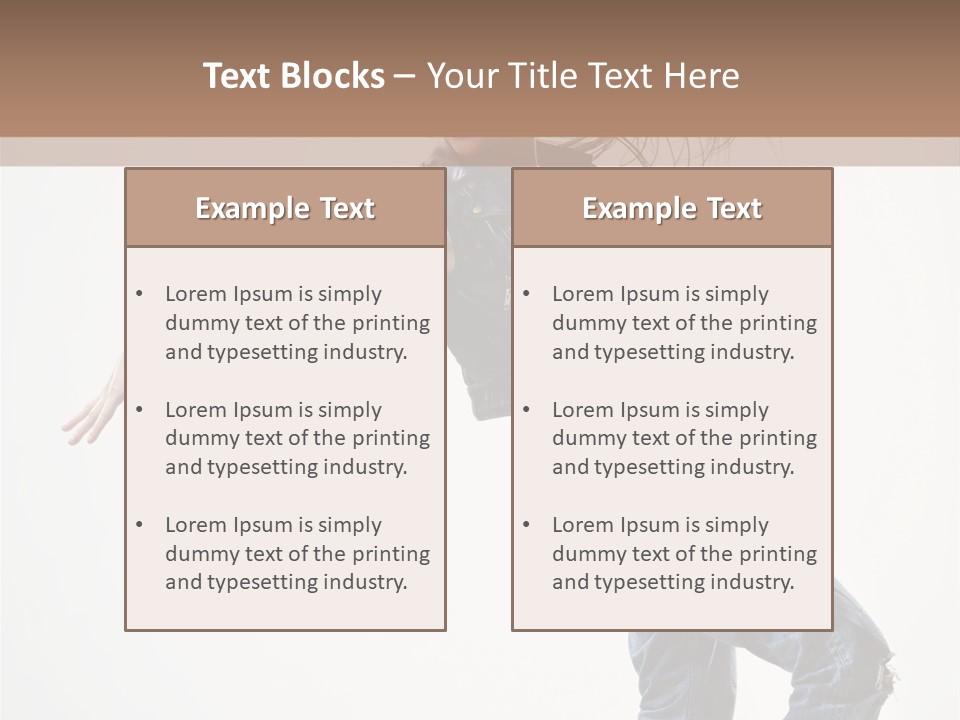 Action Human Breakdance PowerPoint Template