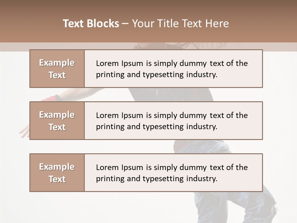 Action Human Breakdance PowerPoint Template