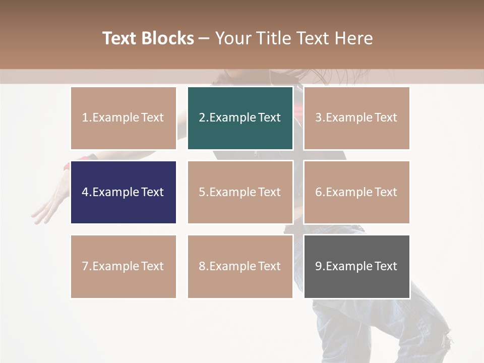 Action Human Breakdance PowerPoint Template