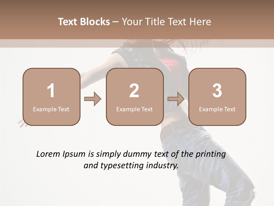 Action Human Breakdance PowerPoint Template