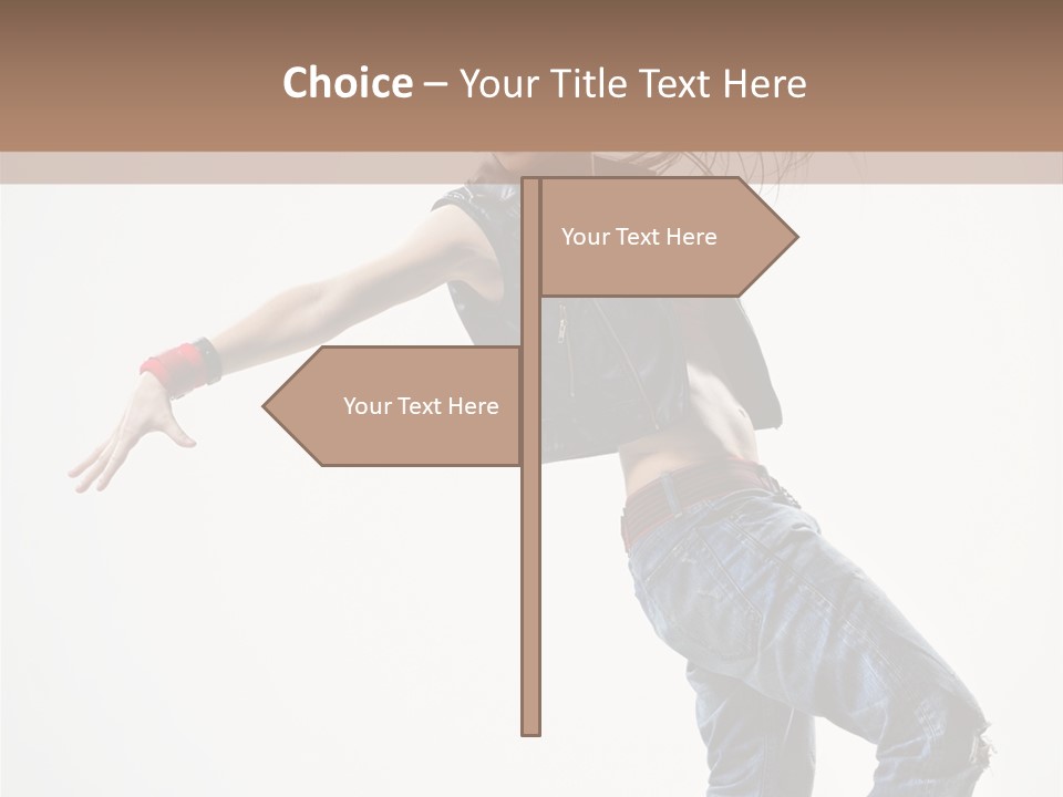 Action Human Breakdance PowerPoint Template