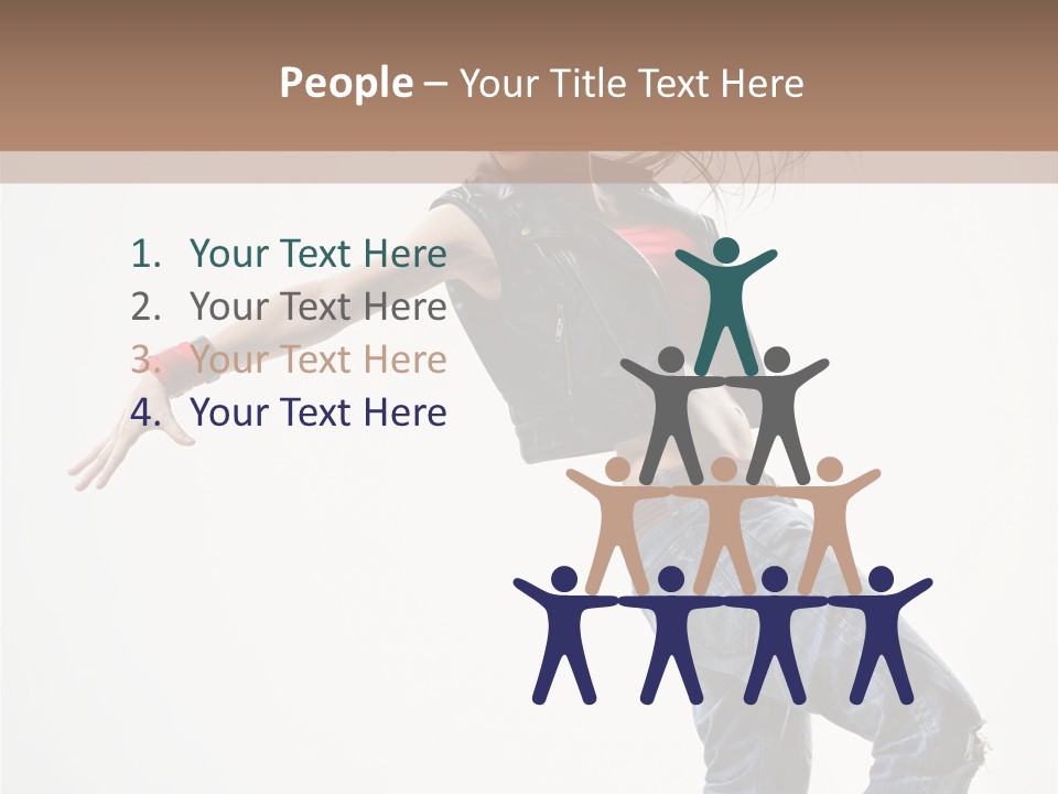 Action Human Breakdance PowerPoint Template