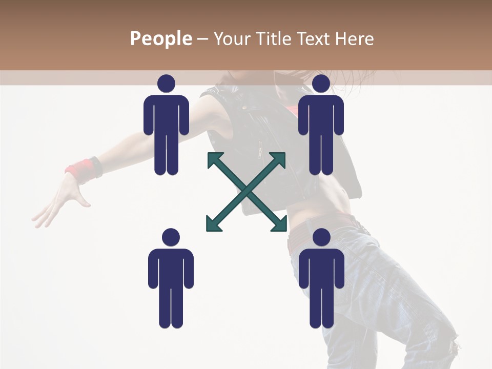 Action Human Breakdance PowerPoint Template