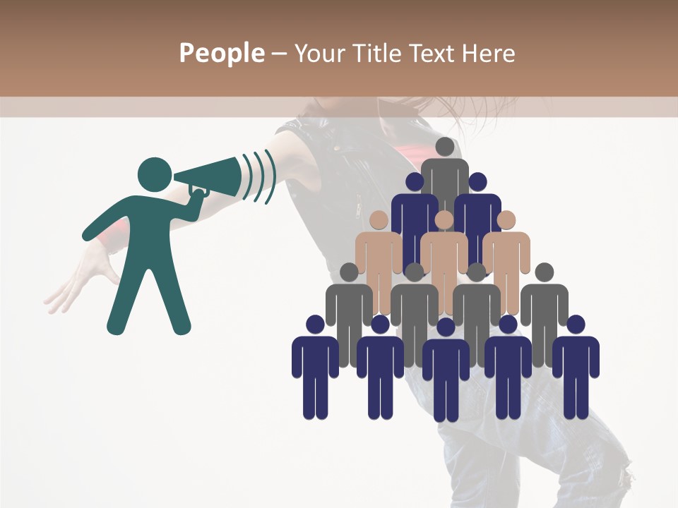 Action Human Breakdance PowerPoint Template