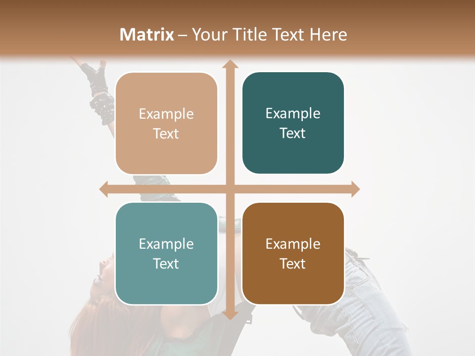 Female Dance Cool PowerPoint Template