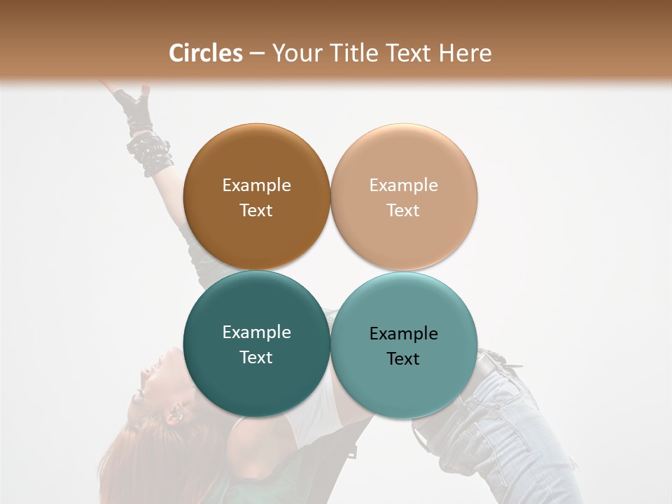 Female Dance Cool PowerPoint Template