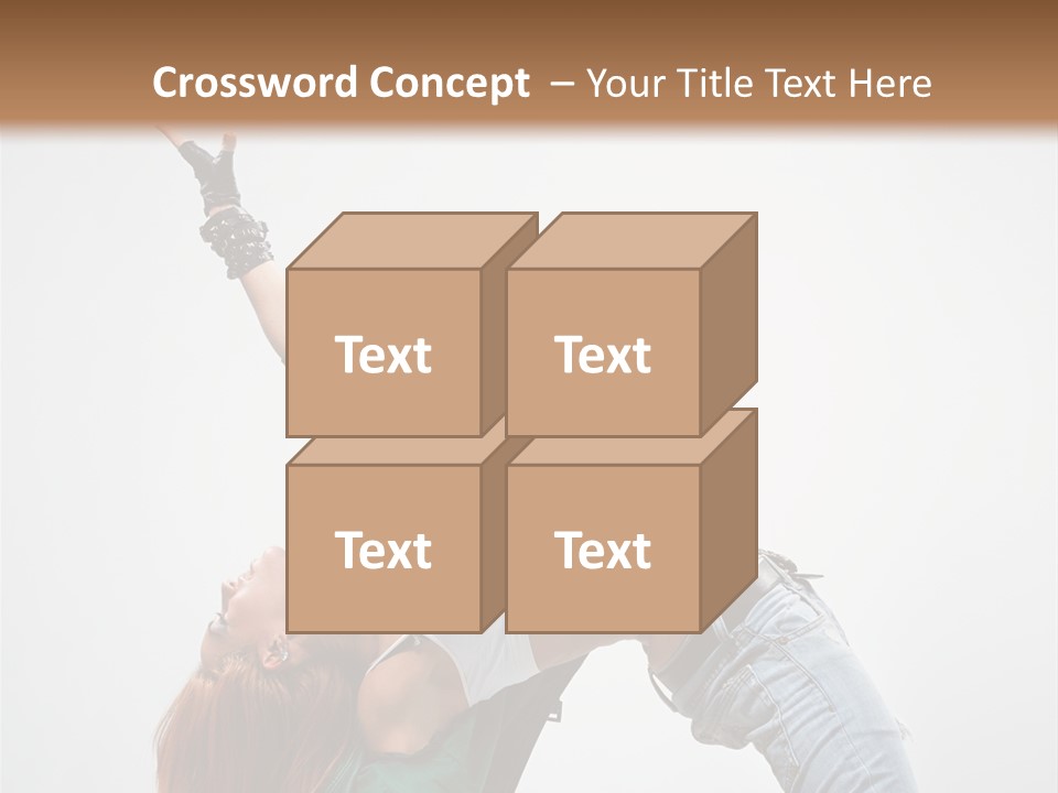 Female Dance Cool PowerPoint Template