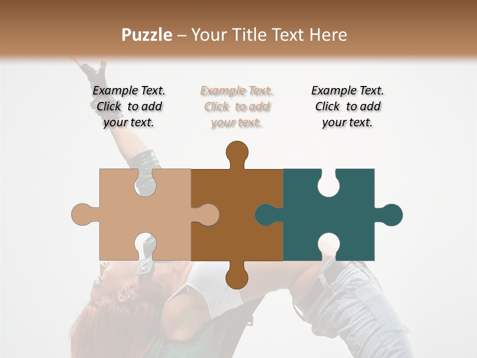 Female Dance Cool PowerPoint Template