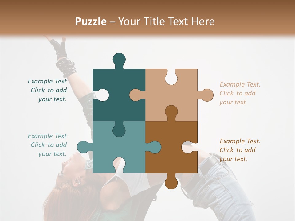 Female Dance Cool PowerPoint Template