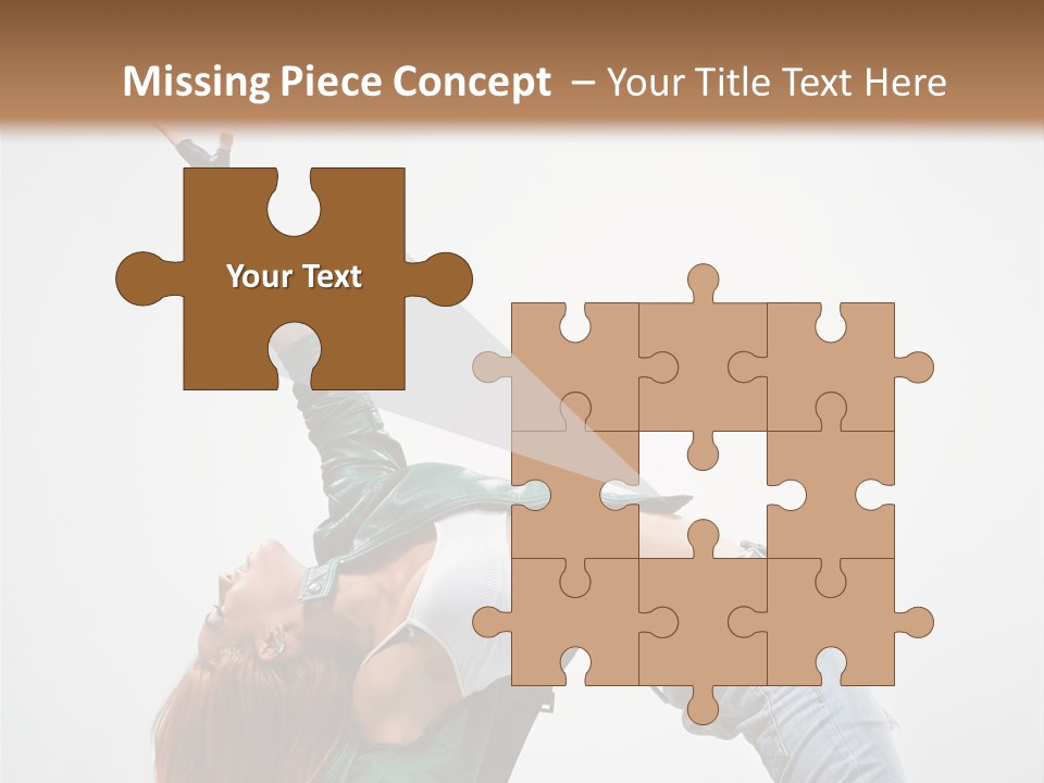 Female Dance Cool PowerPoint Template