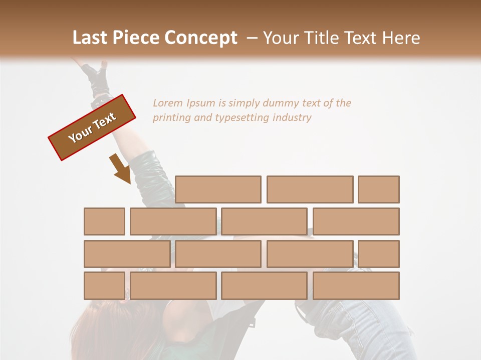 Female Dance Cool PowerPoint Template