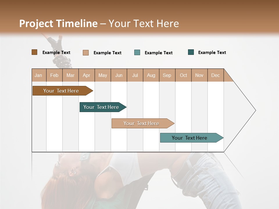 Female Dance Cool PowerPoint Template