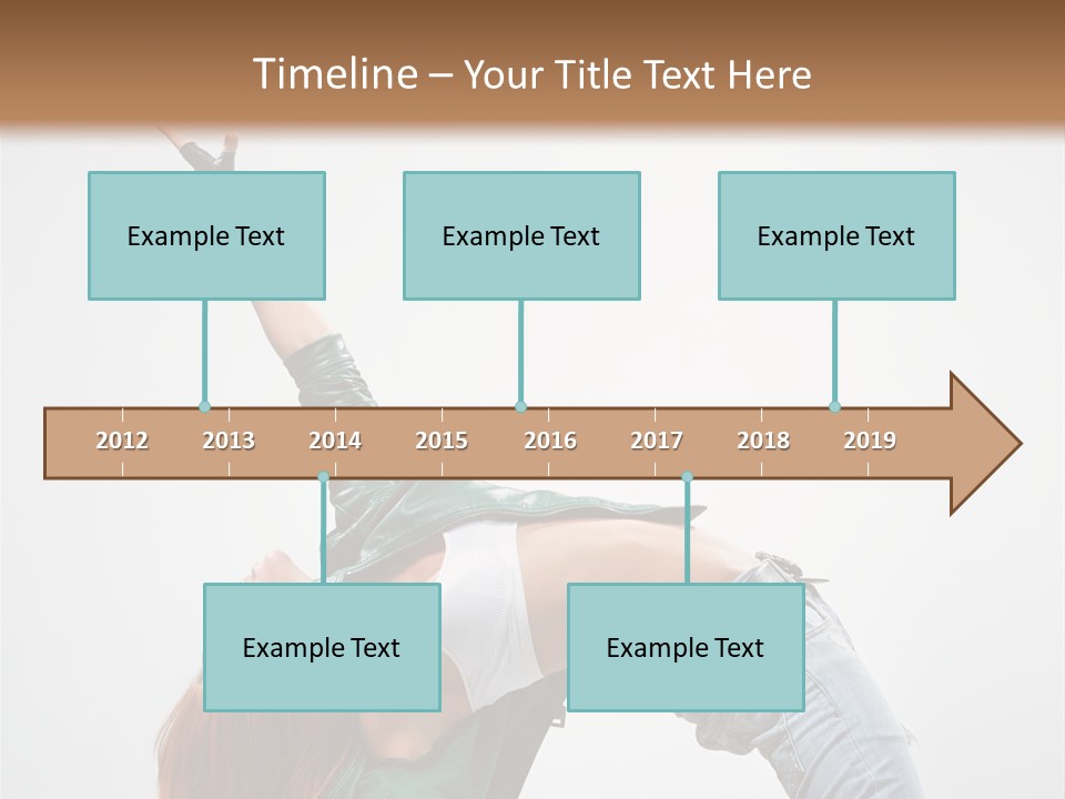 Female Dance Cool PowerPoint Template