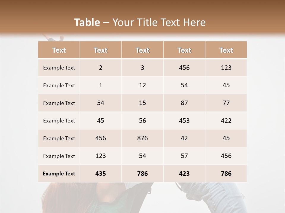 Female Dance Cool PowerPoint Template