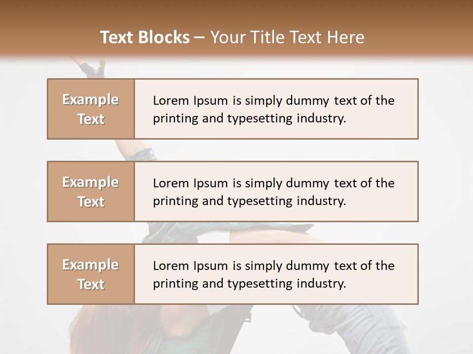 Female Dance Cool PowerPoint Template