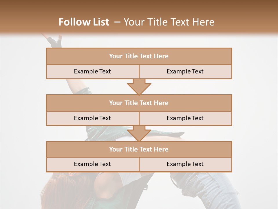 Female Dance Cool PowerPoint Template