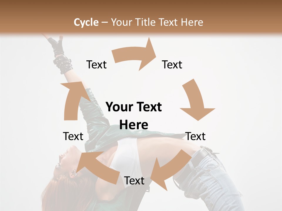 Female Dance Cool PowerPoint Template