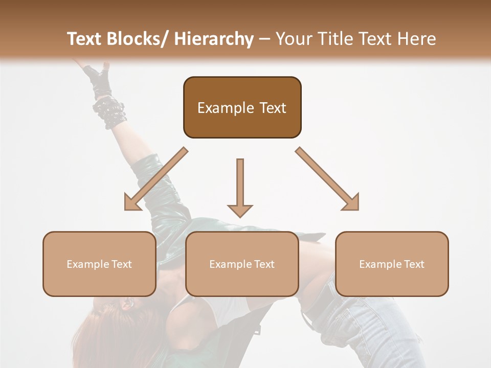 Female Dance Cool PowerPoint Template